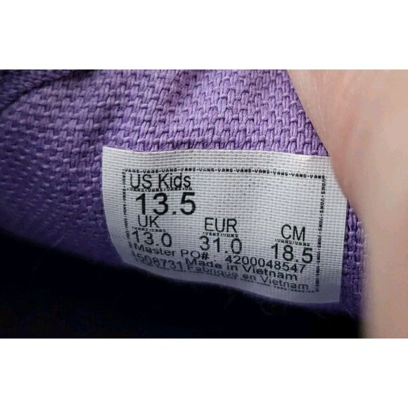 VANS Old Skool Lo Ombre Glitter Girls 13.5 Sneakers Shoes Purple Skateboarding - Picture 8 of 8